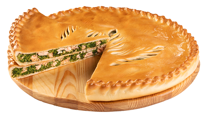 Фирменный пирог с лососем